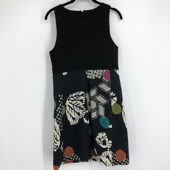 Desigual by C. Lacroix “Sheila” Black Multicolor Sleeveless Sheath Midi Dress ~M - Picture 4 of 16